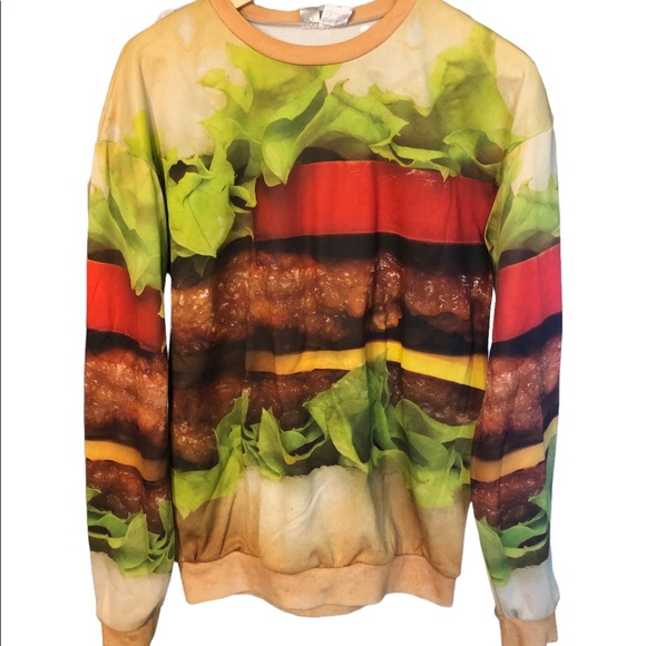 Mr. Gugu and Miss Go Hamburger Sweatshirt - Picture 1 of 7
